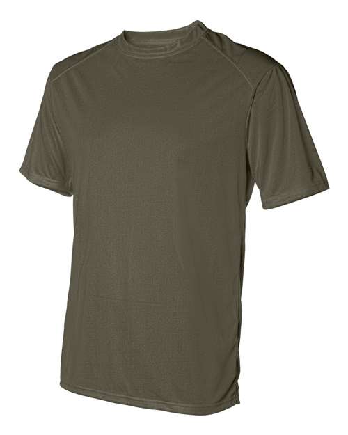 Badger 4120 Men's B-Core Sport Shoulders T-Shirt - OD Green - side