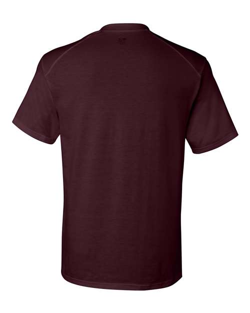 Badger 4820 Men's B-Tech Cotton-Feel T-Shirt - Maroon - back