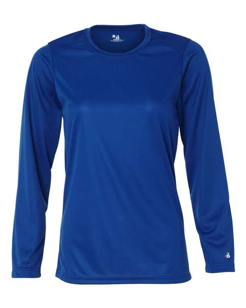 Badger 4164 Women's B-Core Long Sleeve T-Shirt - Royal - front