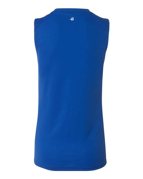 Badger 4163 Women's B-Core Sleeveless T-Shirt - Royal - back