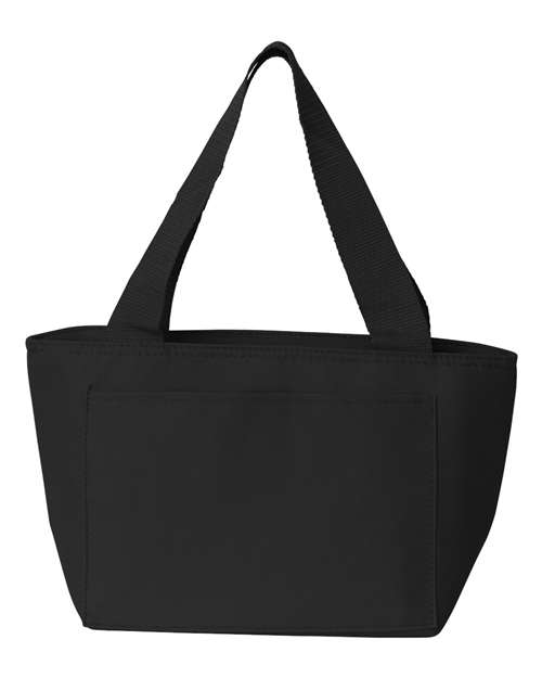 Liberty Bags 8808 Recycled Cooler Bag - Black - front