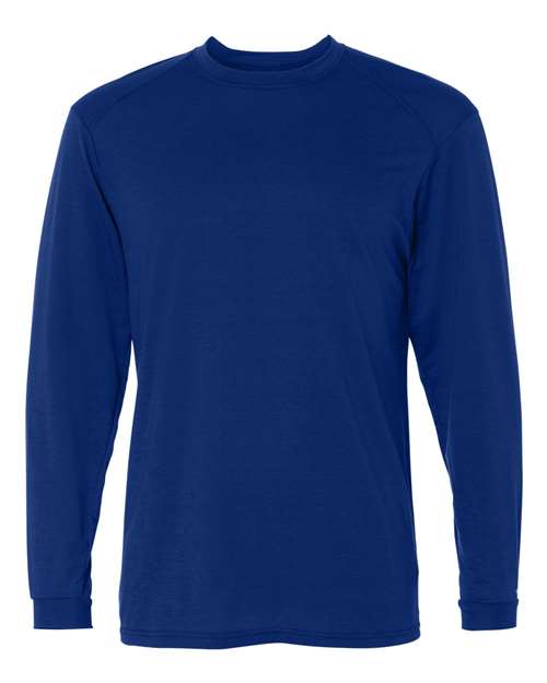 Badger 4804 Men's B-Tech Cotton-Feel Long Sleeve T-Shirt - Royal - front