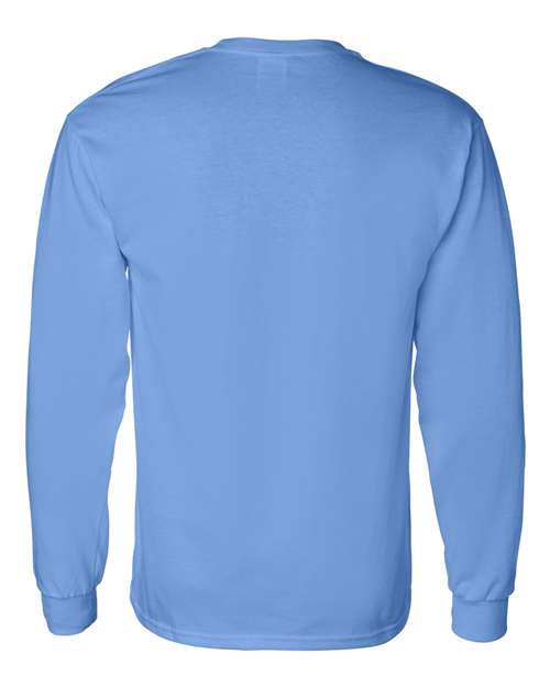 Gildan 5400 Unisex Heavy Cotton™ Long Sleeve T-Shirt - Carolina Blue - back