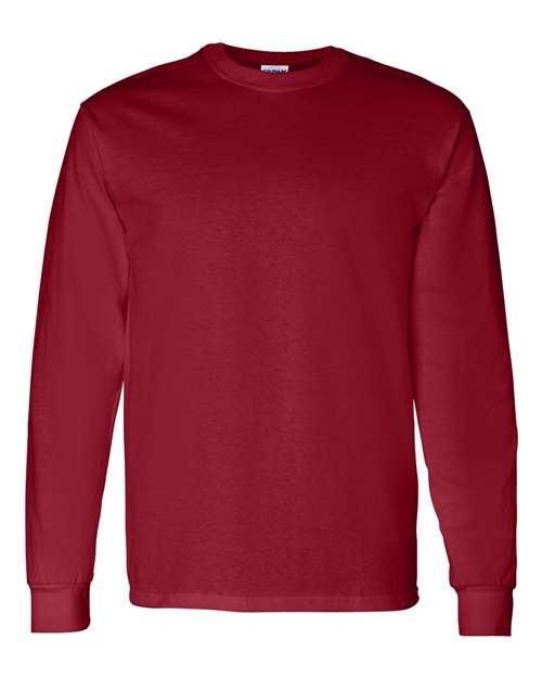 Gildan 5400 Unisex Heavy Cotton™ Long Sleeve T-Shirt - Garnet - front