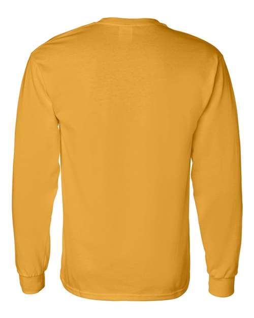Gildan 5400 Unisex Heavy Cotton™ Long Sleeve T-Shirt - Gold - back