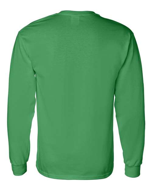 Gildan 5400 Unisex Heavy Cotton™ Long Sleeve T-Shirt - Irish Green - back