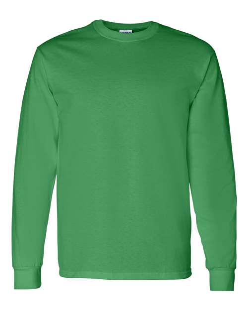 Gildan 5400 Unisex Heavy Cotton™ Long Sleeve T-Shirt - Irish Green - front