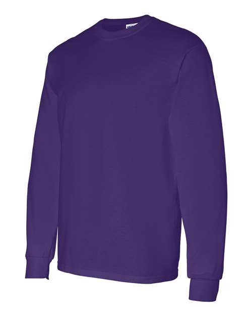 Gildan 5400 Unisex Heavy Cotton™ Long Sleeve T-Shirt - Purple - side