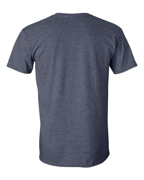 Gildan 64000 Unisex Softstyle® T-Shirt - Heather Navy - back