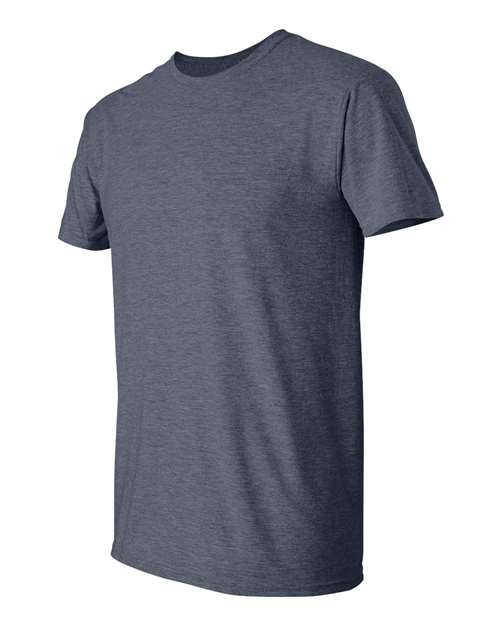 Gildan 64000 Unisex Softstyle® T-Shirt - Heather Navy - side