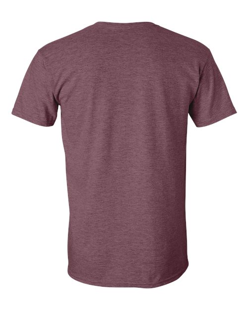 Gildan 64000 Unisex Softstyle® T-Shirt - Heather Maroon - back