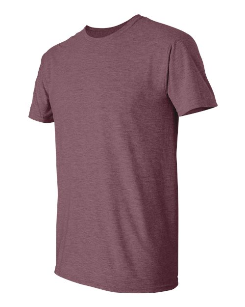 Gildan 64000 Unisex Softstyle® T-Shirt - Heather Maroon - side