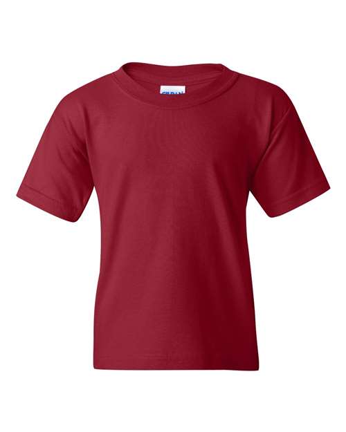 Gildan 5000B Youth Heavy Cotton™ T-Shirt - Garnet - front