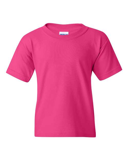 Gildan 5000B Youth Heavy Cotton™ T-Shirt - Heliconia - front