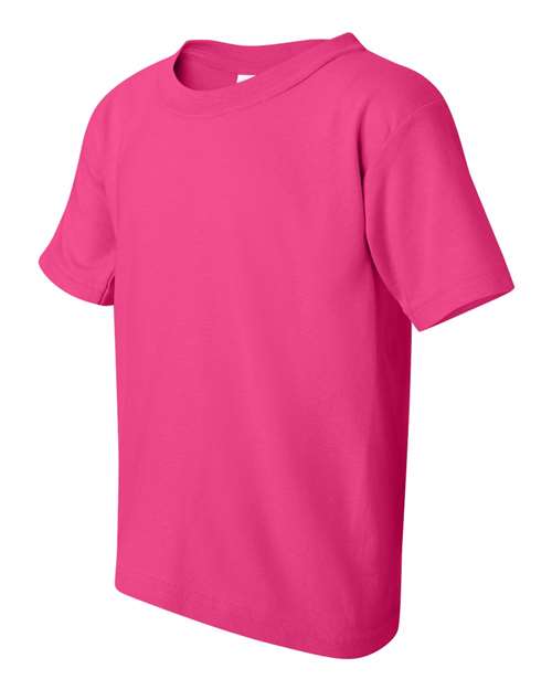 Gildan 5000B Youth Heavy Cotton™ T-Shirt - Heliconia - side