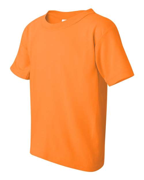 Gildan 5000B Youth Heavy Cotton™ T-Shirt - Tennessee Orange - side