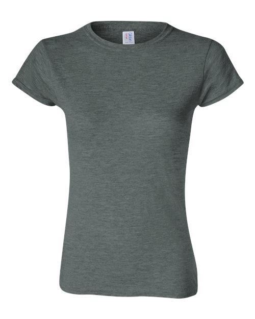 Gildan 64000L Women's Softstyle® T-Shirt - Dark Heather - front