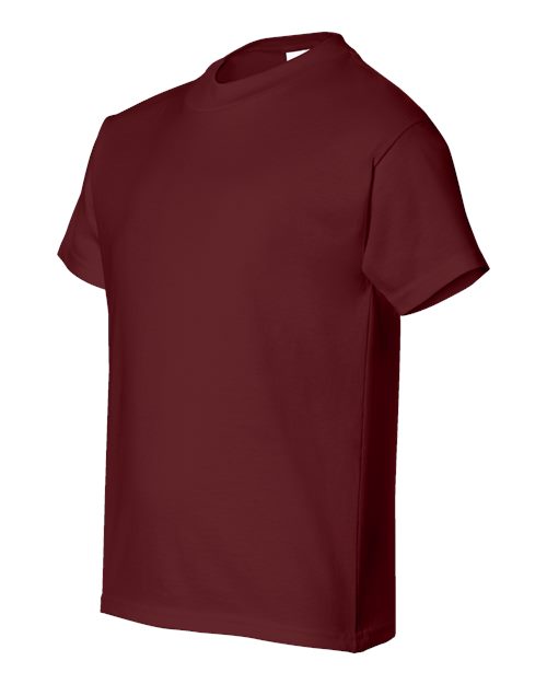 Hanes 5480 Youth Essential-T T-Shirt - Maroon - side