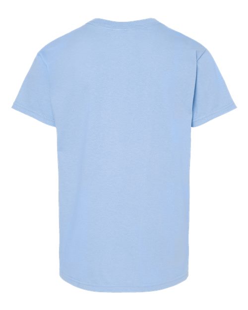 Hanes 5480 Youth Essential-T T-Shirt - Light Blue - back