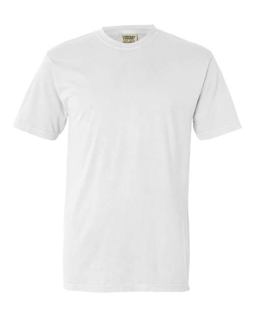 Comfort Colors 4017 Unisex Garment-Dyed Lightweight T-Shirt - White - front