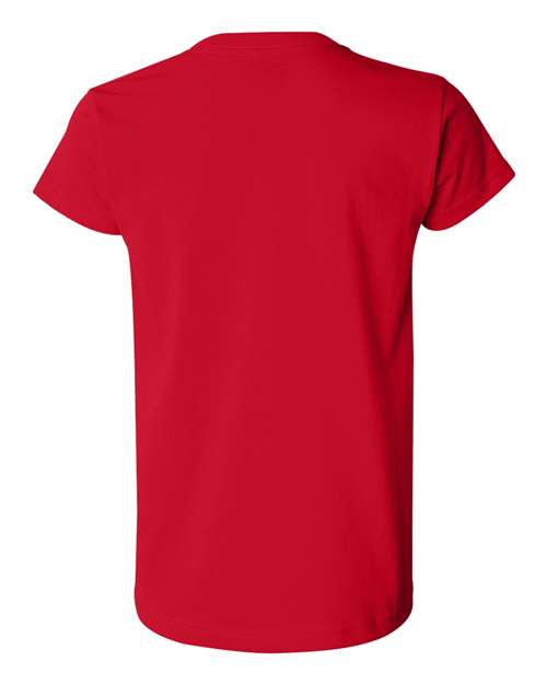 Bayside 3325 Women's USA-Made T-Shirt - Red - back