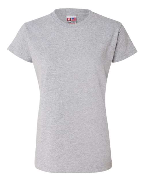 Bayside 3325 Women's USA-Made T-Shirt - Dark Ash - front
