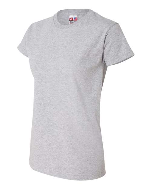 Bayside 3325 Women's USA-Made T-Shirt - Dark Ash - side