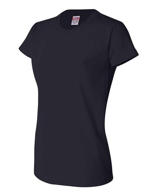 Bayside 3325 Women's USA-Made T-Shirt - Navy - side