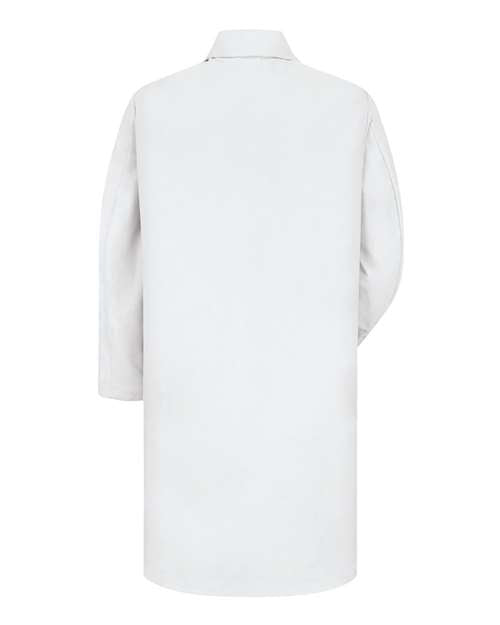 Red Kap KP14 Unisex Button Front Lab Coat - White - back