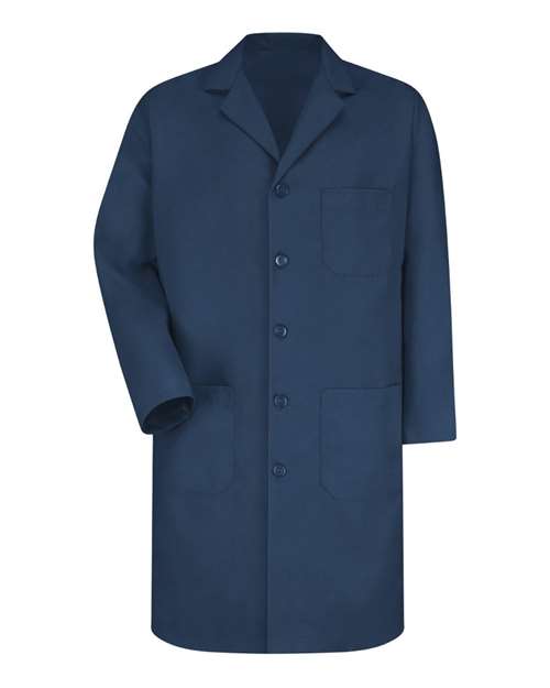 Red Kap KP14 Unisex Button Front Lab Coat - Navy - front
