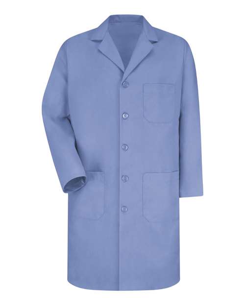 Red Kap KP14 Unisex Button Front Lab Coat - Light Blue - front
