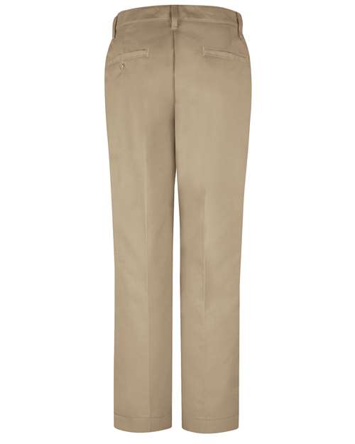 Red Kap PT21 Women's Dura-Kap Industrial Pants - Khaki - Unhemmed - back