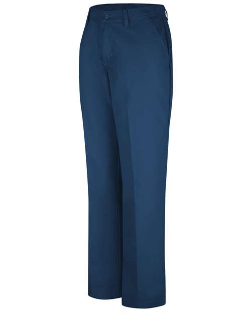 Red Kap PT21 Women's Dura-Kap Industrial Pants - Navy - Unhemmed - front