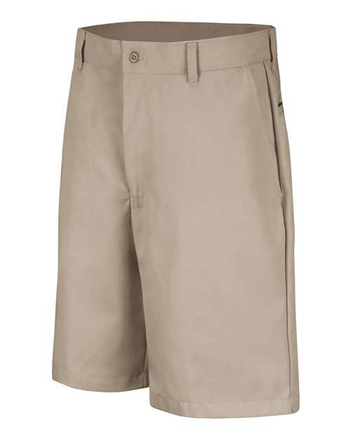 Red Kap PT26 Men's Plain Front Shorts - Tan - front