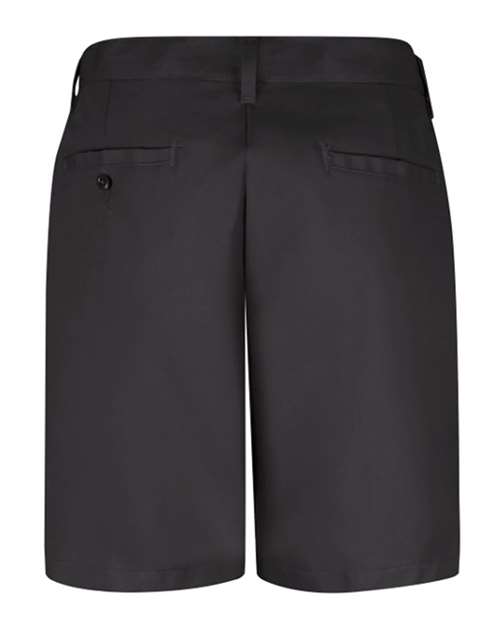 Red Kap PT27 Women's Plain Front 8" Shorts - Black - back