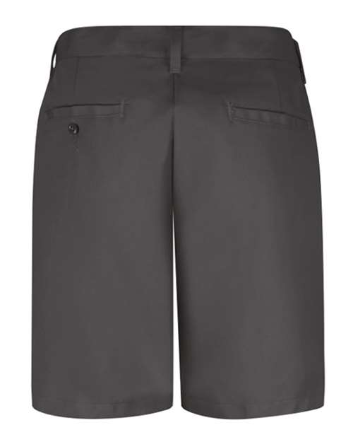 Red Kap PT27 Women's Plain Front 8" Shorts - Charcoal - back