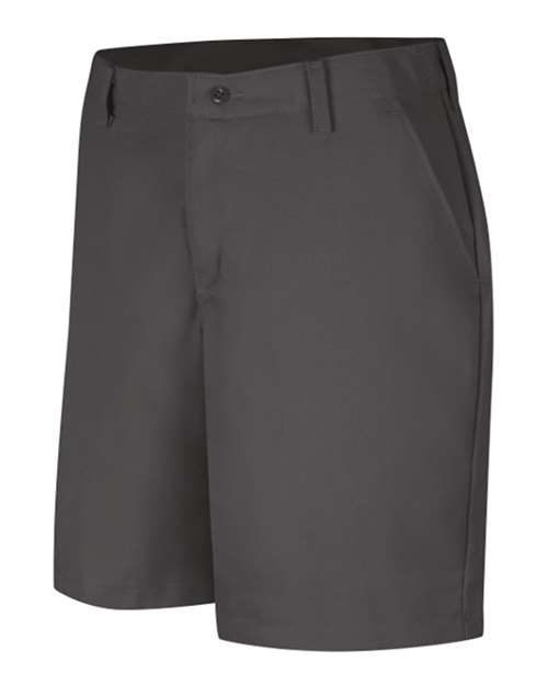 Red Kap PT27 Women's Plain Front 8" Shorts - Charcoal - front