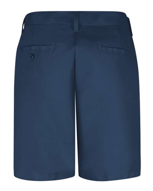 Red Kap PT27 Women's Plain Front 8" Shorts - Navy - back
