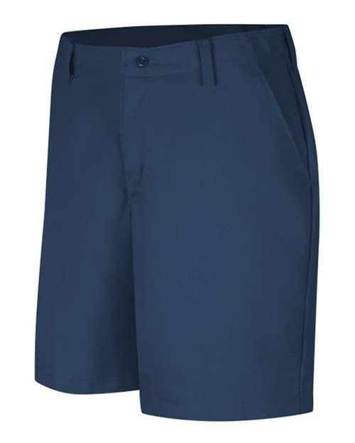 Red Kap PT27 Women's Plain Front 8" Shorts - Navy - front