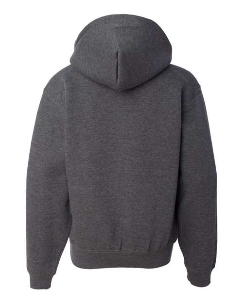 Badger 2254 Youth Hooded Sweatshirt - Charcoal - back