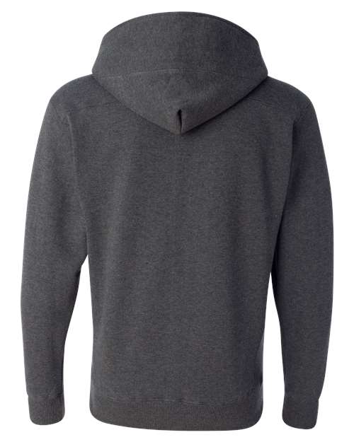 J. America 8830 Men's Sport Lace Hooded Sweatshirt - Charcoal Heather - back
