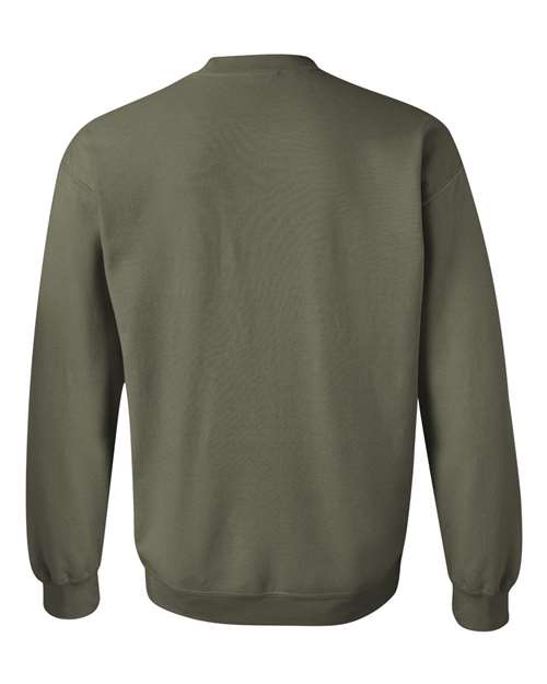 Gildan 18000 Unisex Heavy Blend™ Crewneck Sweatshirt - Military Green - back
