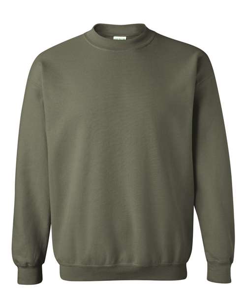 Gildan 18000 Unisex Heavy Blend™ Crewneck Sweatshirt - Military Green - front