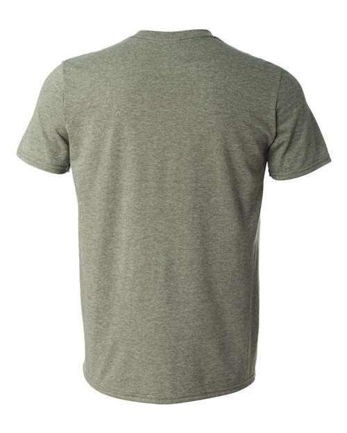 Gildan 64000 Unisex Softstyle® T-Shirt - Heather Military Green - back