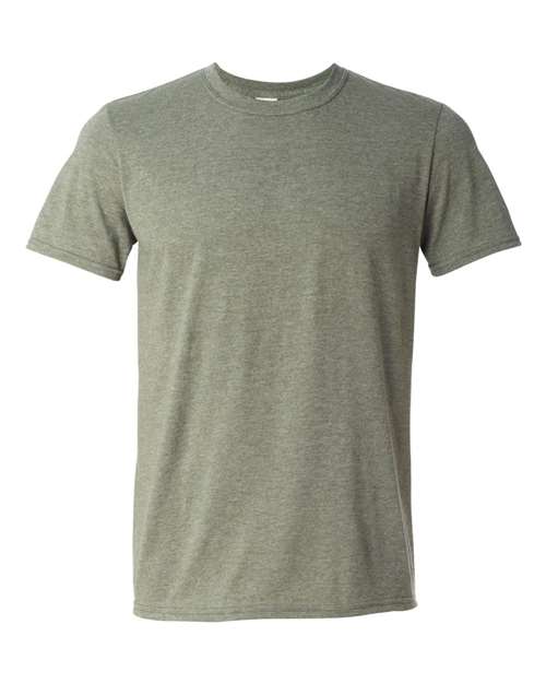 Gildan 64000 Unisex Softstyle® T-Shirt - Heather Military Green - front