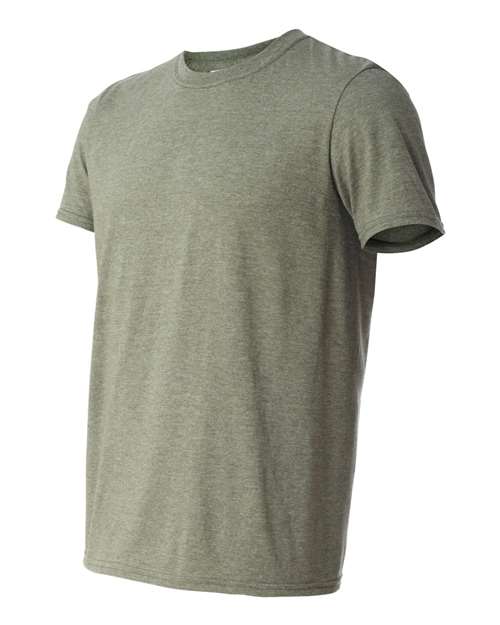 Gildan 64000 Unisex Softstyle® T-Shirt - Heather Military Green - side