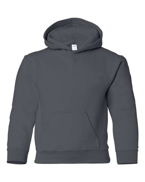 Gildan 18500B Youth Heavy Blend™ Hooded Sweatshirt - Charcoal - front