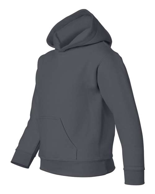 Gildan 18500B Youth Heavy Blend™ Hooded Sweatshirt - Charcoal - side