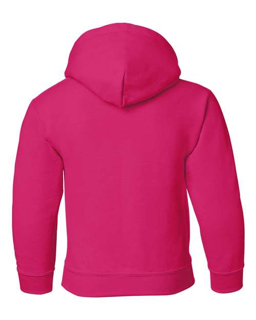 Gildan 18500B Youth Heavy Blend™ Hooded Sweatshirt - Heliconia - back