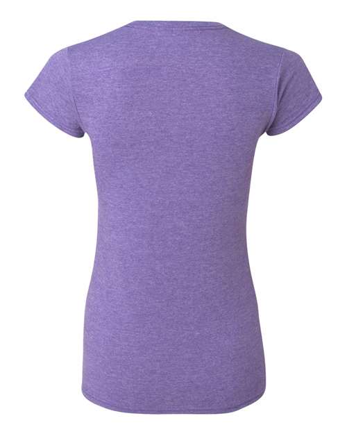 Gildan 64000L Women's Softstyle® T-Shirt - Heather Purple - back